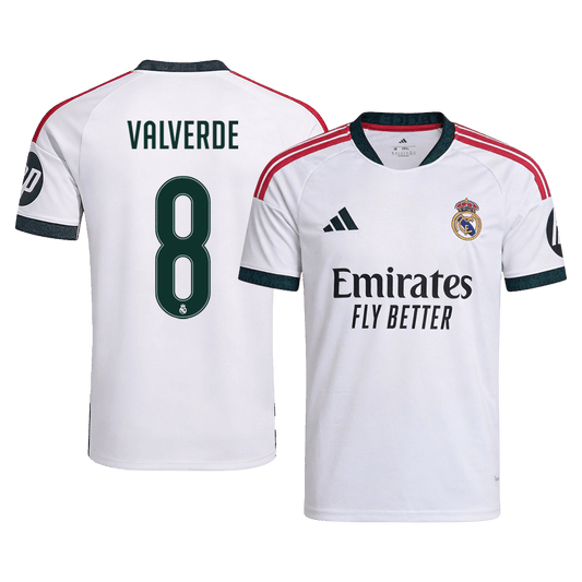 VALVERDE #8 Real Madrid Home Soccer Jersey 26/27 White
