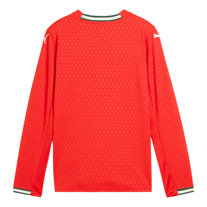 Portugal Home Long Sleeve Soccer Jersey 2025 Red