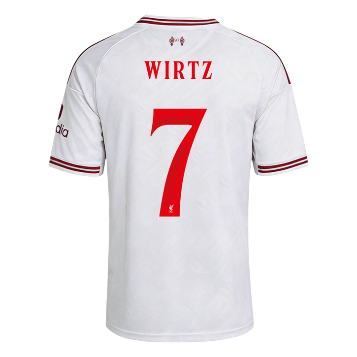 WIRTZ #7 Liverpool Away Soccer Jersey 2026/27 White - UCL
