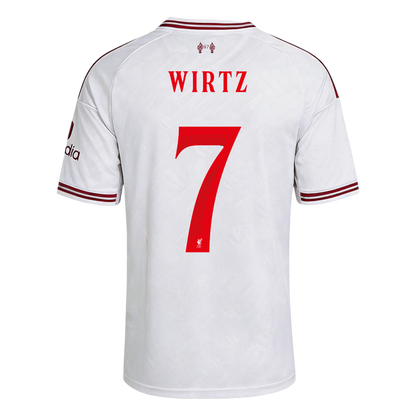 WIRTZ #7 Liverpool Away Soccer Jersey 2026/27 White - UCL