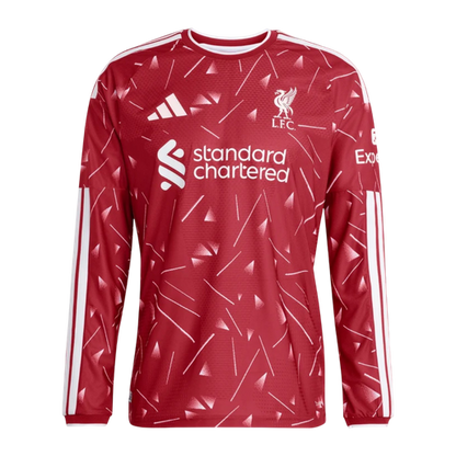 Player Version Liverpool Home Long Sleeve Soccer Jersey 2026/27 Red