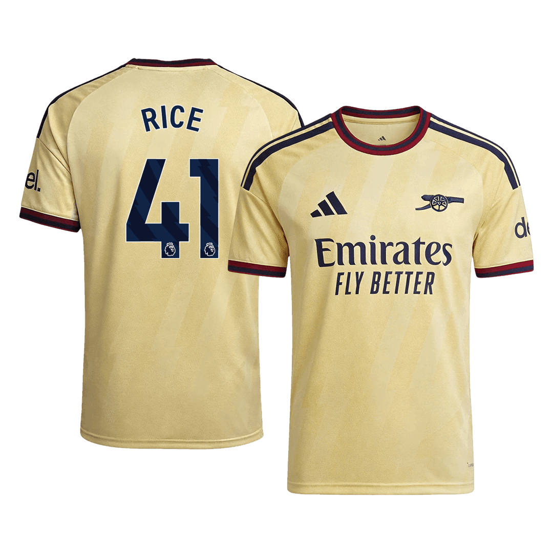 RICE #41 Arsenal Third Soccer Jersey 2026/27 Yellow