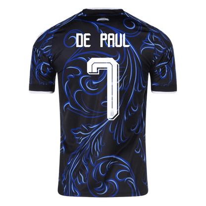 DE PAUL #7 Argentina Away Soccer Jersey World Cup 2026 Black