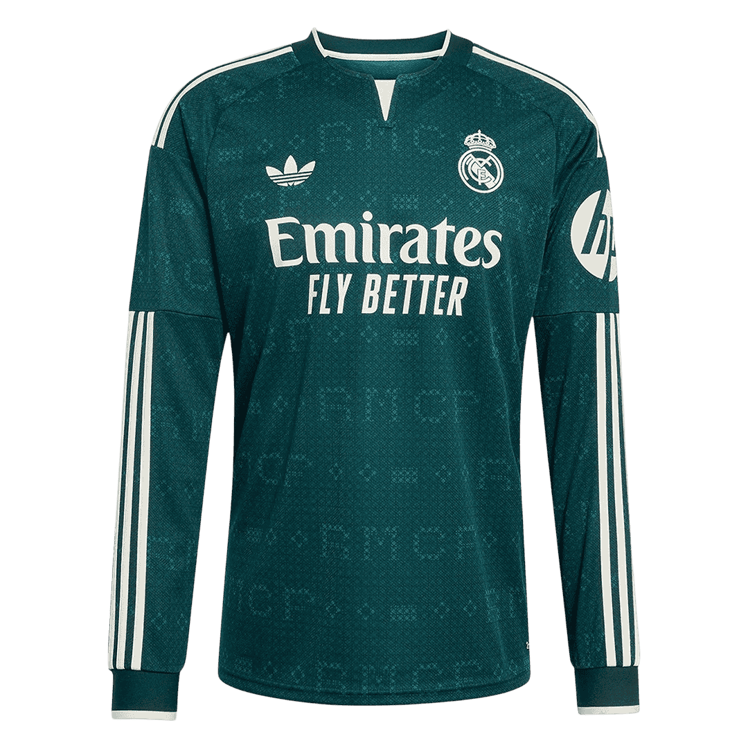 Real Madrid Away Long Sleeve Soccer Jersey 2026/27 Green