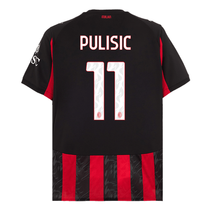 PULISIC #11 AC Milan Home Soccer Jersey 2025/26 Red&Black