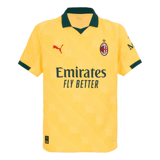 Authentic AC Milan Third Away Soccer Jersey 2025/26 Yellow