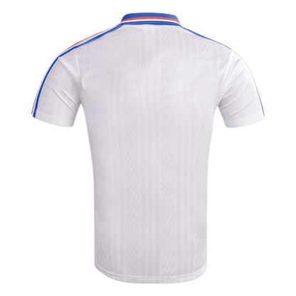 Men Retro Fan Version 1994 France Away Soccer Jersey White
