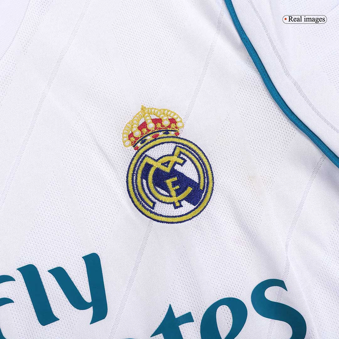 RONALDO #7 Retro 2017/18 Real Madrid Home Soccer Jersey White