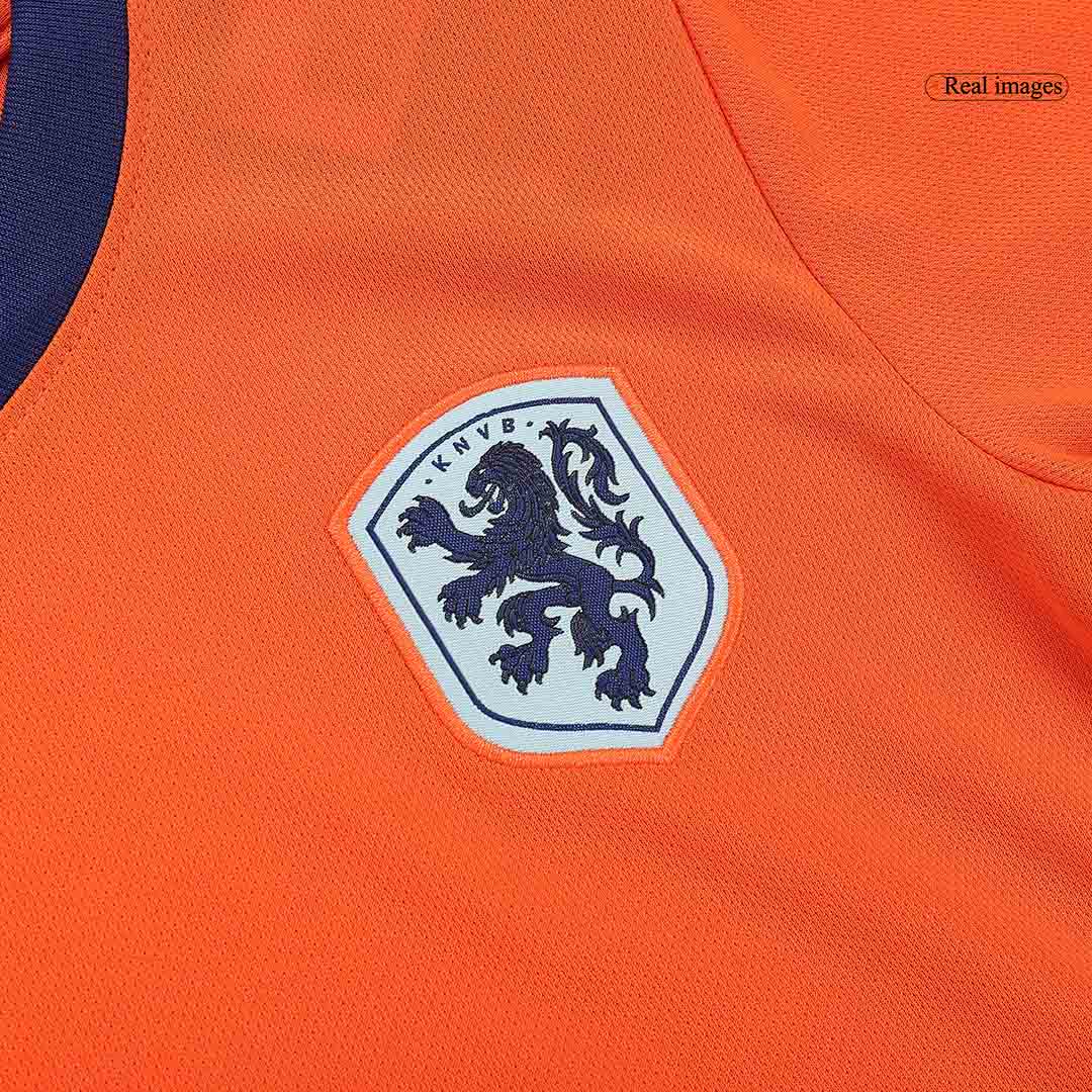 Kid's Netherlands Home Soccer Jersey Kit(Jersey+Shorts) Euro 2024