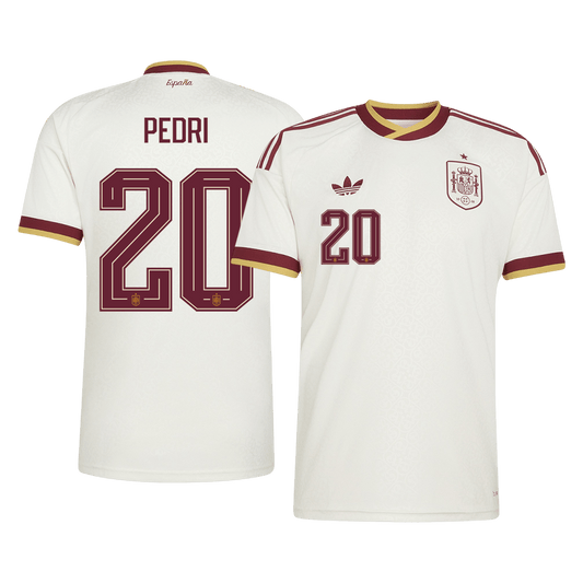 PEDRI #20 Spain Away Football Shirt World Cup 2026 White
