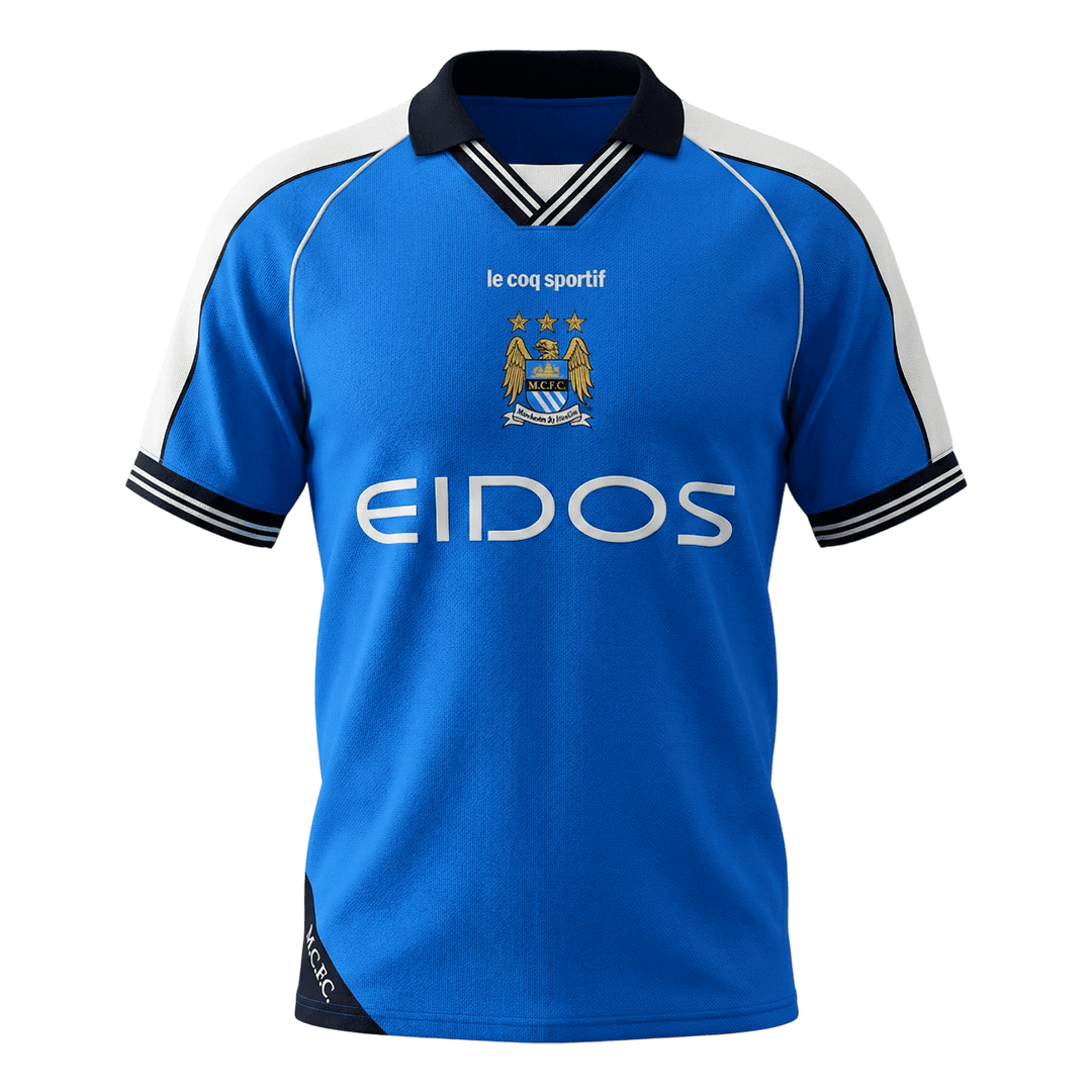 Retro 1999/01 Manchester City Home Soccer Jersey 2025/26
