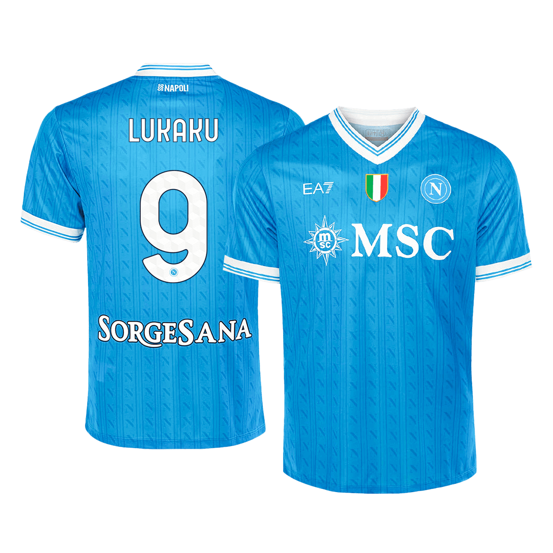 LUKAKU #9 Napoli Home Soccer Jersey 2025/26 Blue