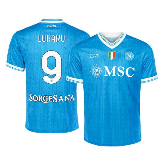 LUKAKU #9 Napoli Home Soccer Jersey 2025/26 Blue