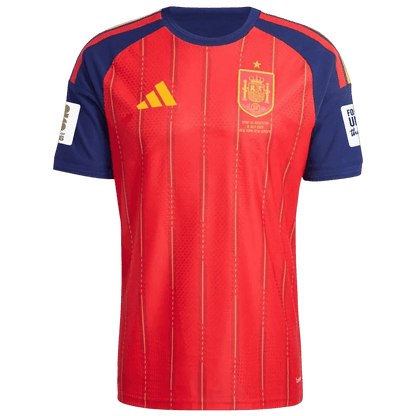 Spain Home Soccer Jersey FIFA World Cup 2026 Final Match Edition (With Patches)
