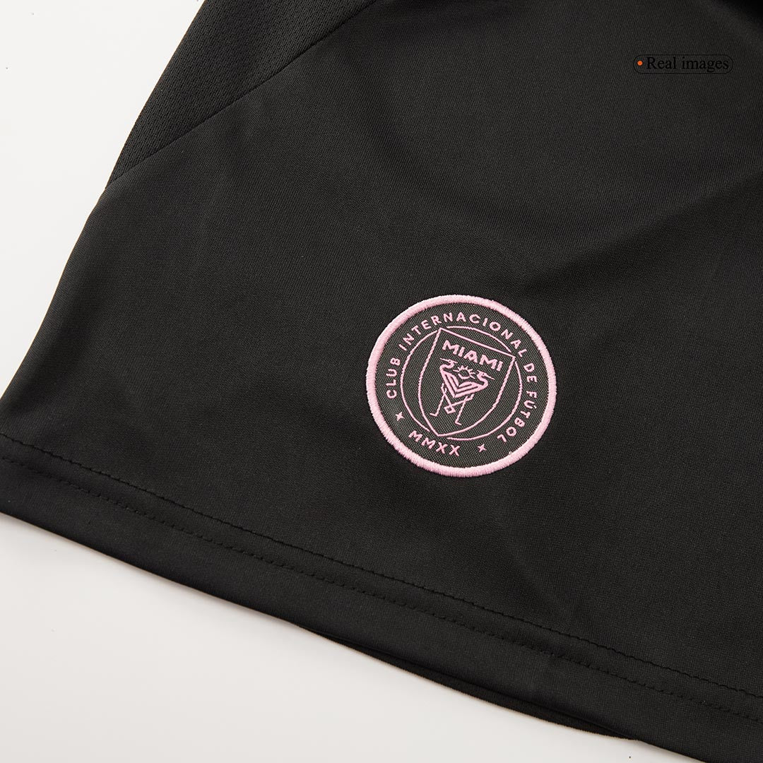 Inter Miami Away Soccer Jersey Kit(Jersey+Shorts) 2025 Black&Gray