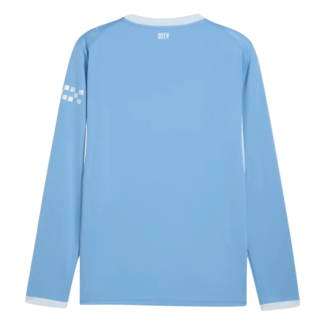 Manchester City Home Long Sleeve Soccer Jersey 2026/27 Blue