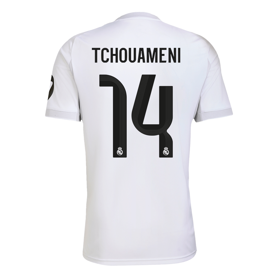 TCHOUAMENI #14 Real Madrid Home Soccer Jersey 2025/26 White