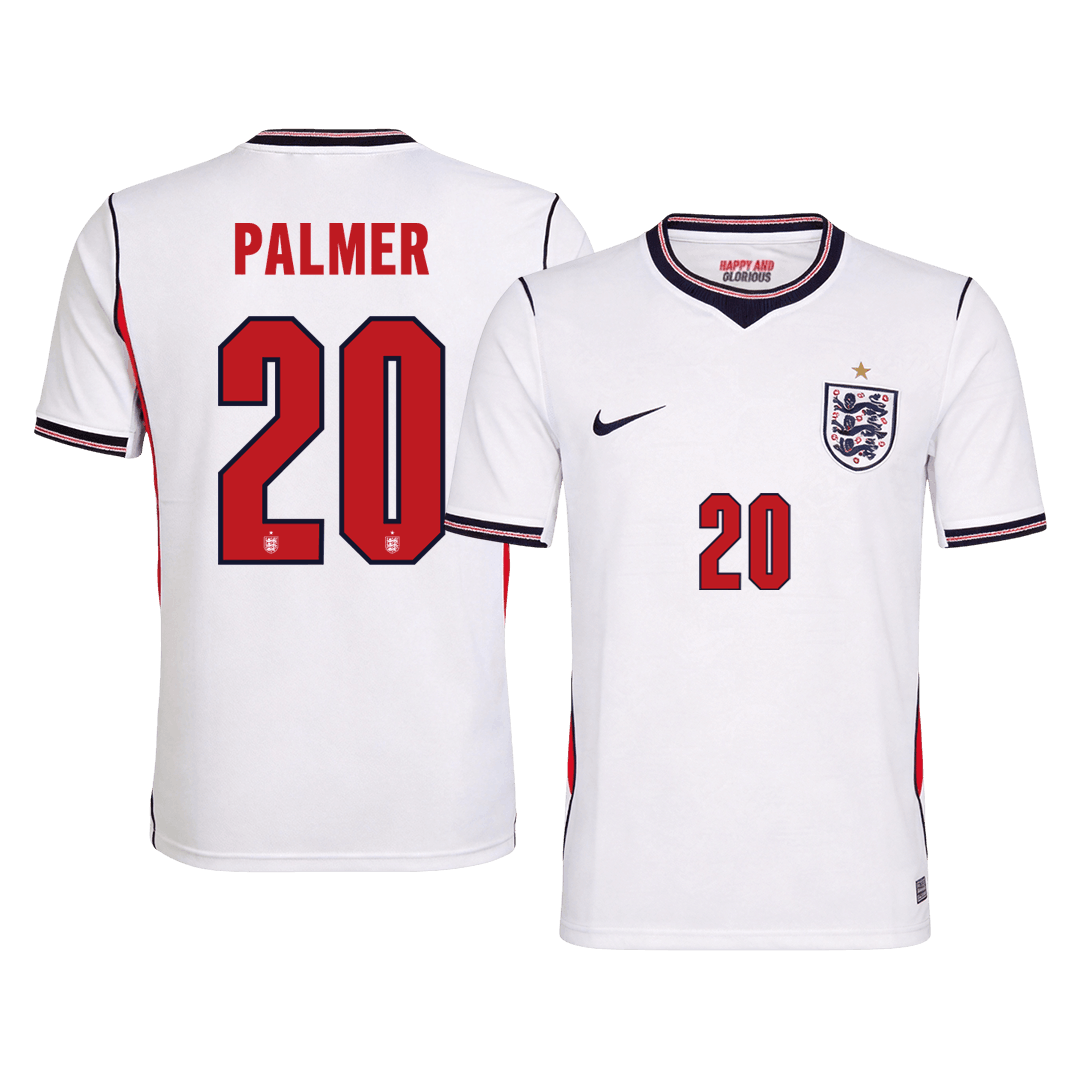 PALMER #20 England Home Soccer Jersey World Cup 2026 White