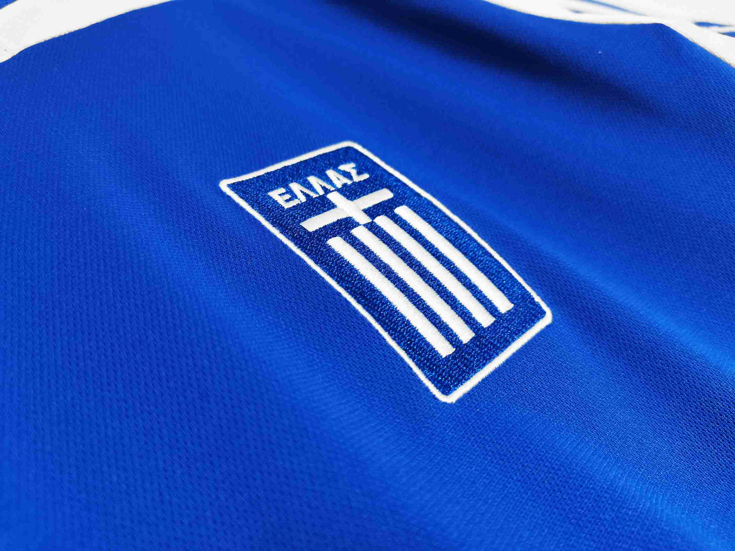 Men Retro Fan Version Greece Home Soccer Jersey Euro Cup 2004 Blue