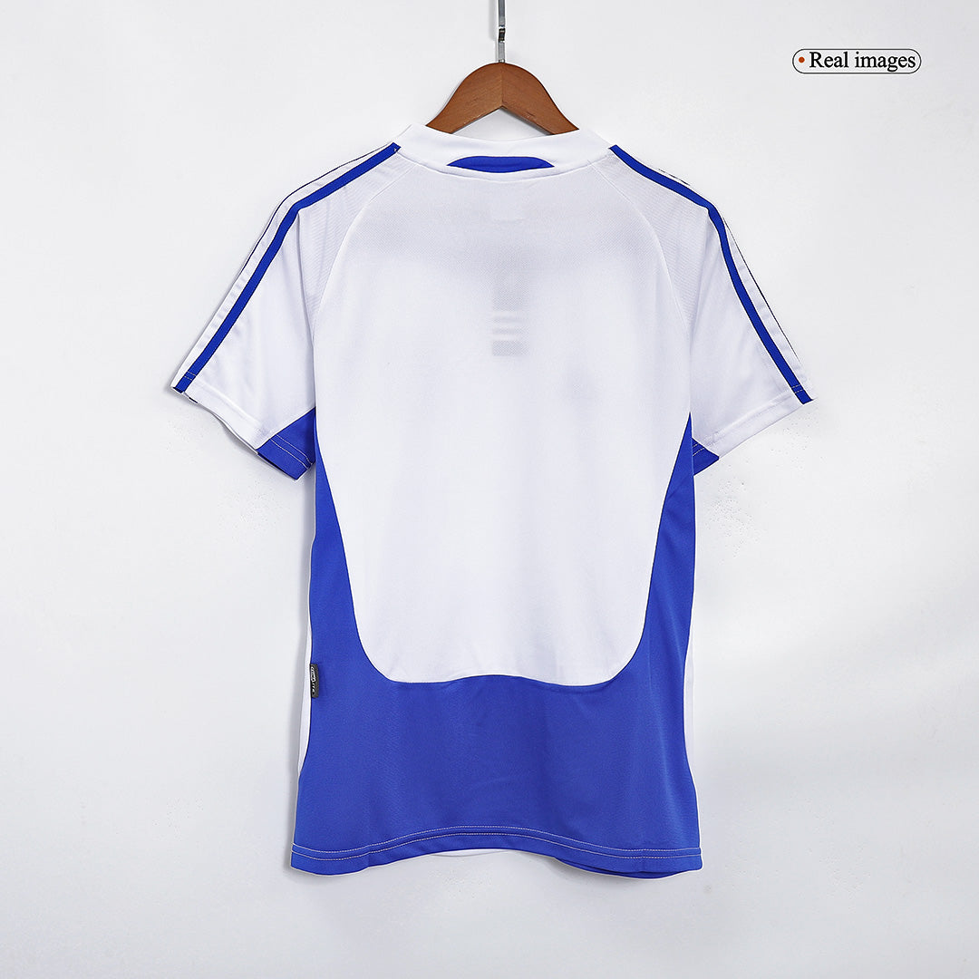 Men Retro Fan Version Greece Away Soccer Jersey Euro Cup 2004 White