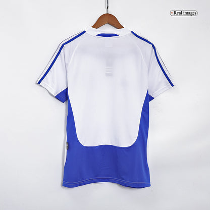 Men Retro Fan Version Greece Away Soccer Jersey Euro Cup 2004 White