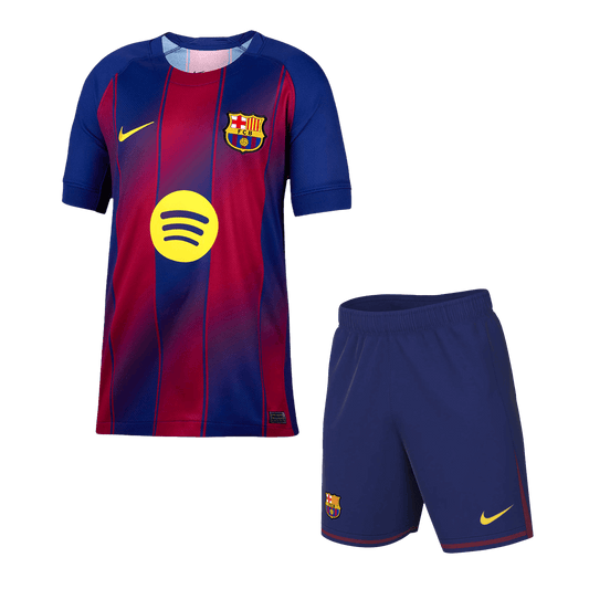 Barcelona Home Soccer Jersey Kit(Jersey+Shorts) 2025/26 Red&Blue