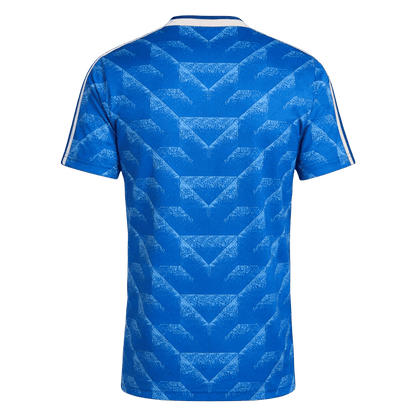 Men Retro Fan Version USA Away Soccer Jersey 1988 Blue