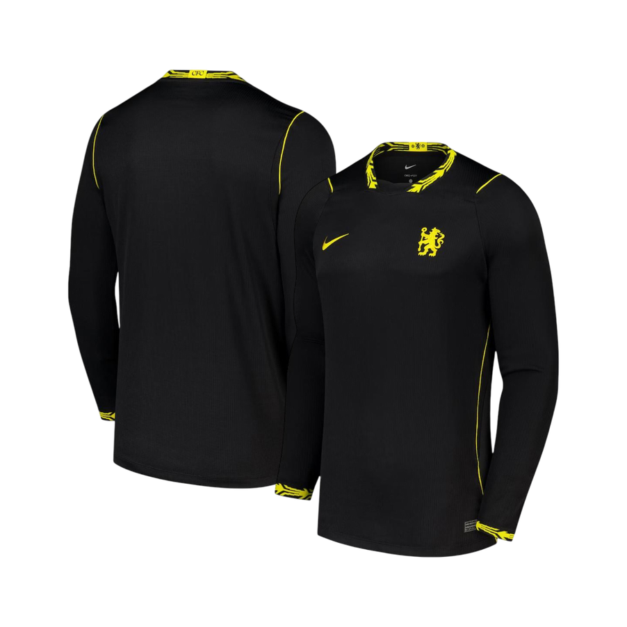 Chelsea Away Long Sleeve Soccer Shorts 2026/27 Black