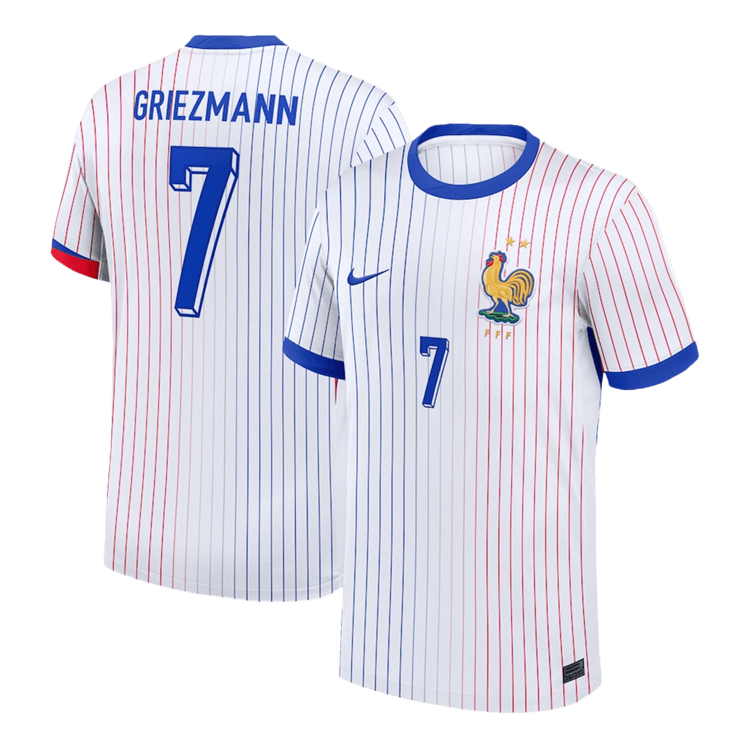 GRIEZMANN #7 France Away Soccer Jersey Euro 2024