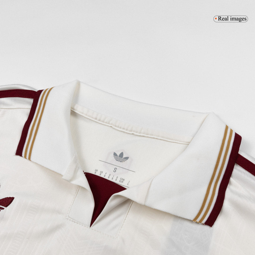 Arsenal Third Away Long Sleeve Soccer Jersey 25/26 White