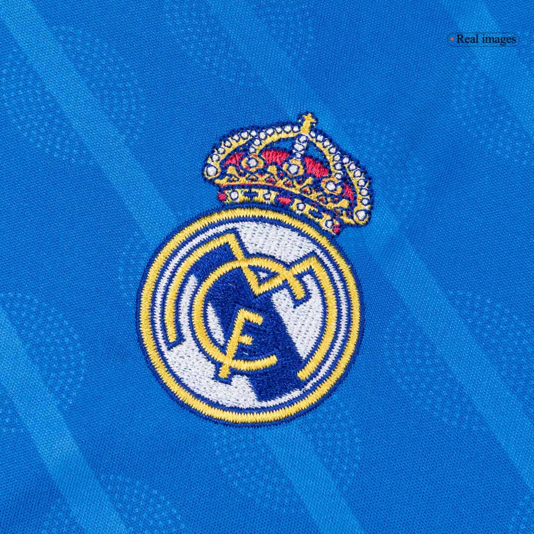 Kid's Real Madrid Third Away Soccer Jersey Kit(Jersey+Shorts+Socks) 25/26 Blue