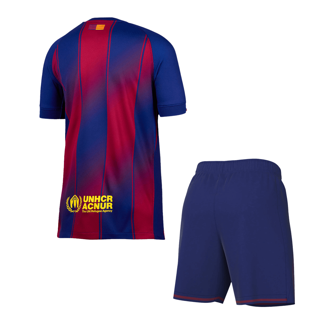 Barcelona Home Soccer Jersey Kit(Jersey+Shorts) 2025/26 Red&Blue