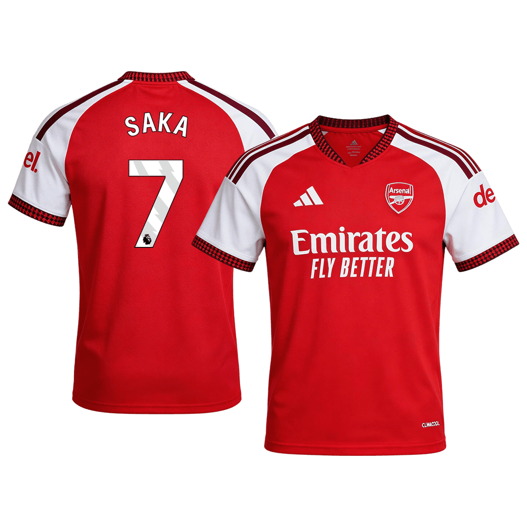 SAKA #7 Arsenal Home Soccer Jersey 26/27 Red