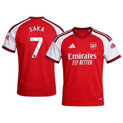 SAKA #7 Arsenal Home Soccer Jersey 26/27 Red