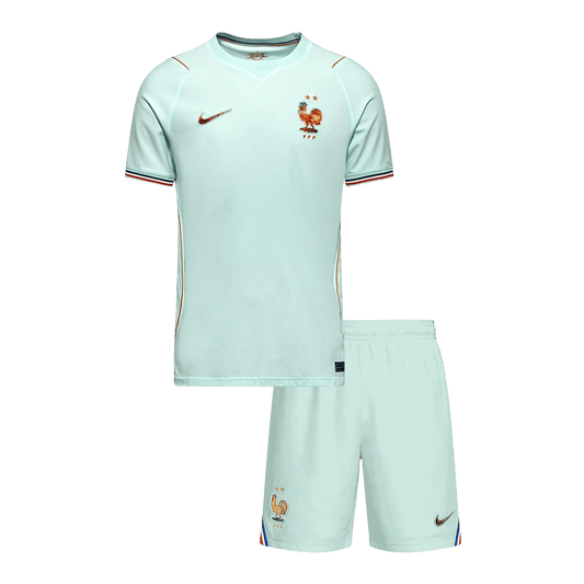 Kid's France Away Soccer Jersey Kit(Jersey+Shorts) World Cup 2026 White