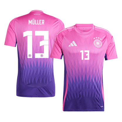 MÜLLER#13 Germany Away Soccer Jersey Euro 2024