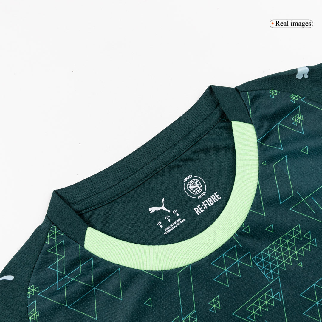 Manchester City Fourth Soccer Jersey Kit(Jersey+Shorts) 25/26 Green