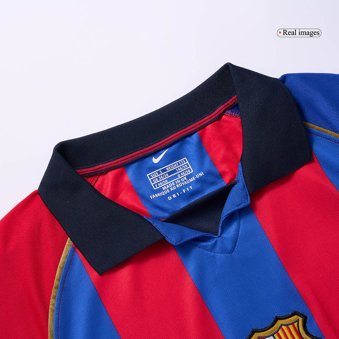Retro RIVALDO #10 2001/02 Barcelona Home Soccer Jersey