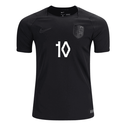 ØDEGAARD #10 Norway Away Soccer Jersey World Cup 2026 Black