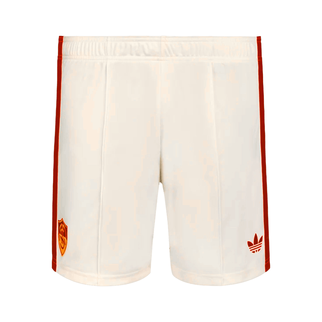 Roma Away Soccer Shorts 2026/27 White