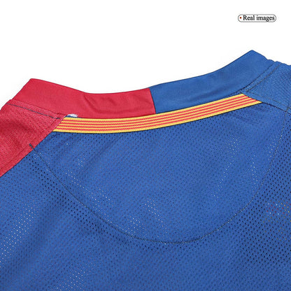 Retro A.INIESTA #8 2008/09 Barcelona Home Long Sleeve Soccer Jersey - UCL Final