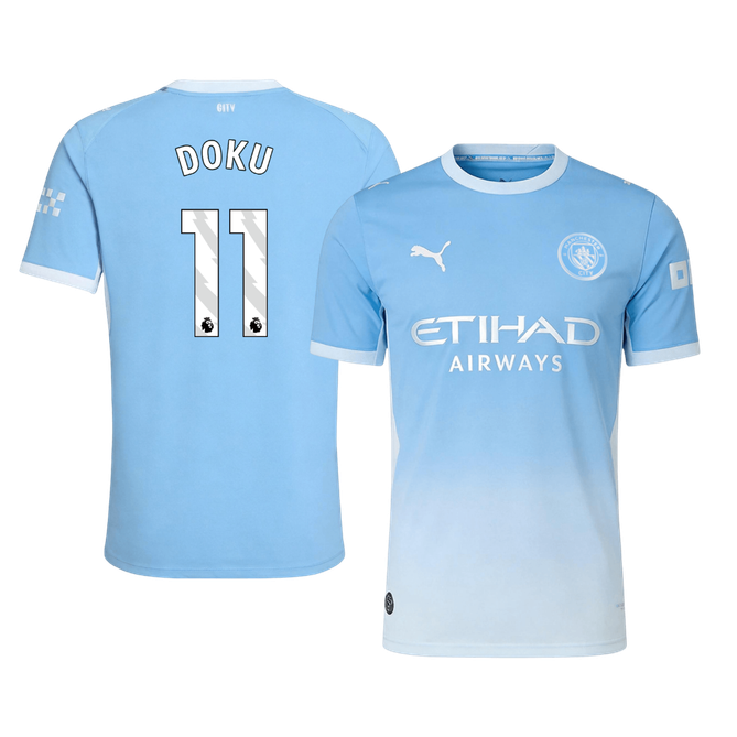 Authentic DOKU #11 Manchester City Home Soccer Jersey 2026/27