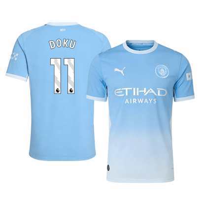 Authentic DOKU #11 Manchester City Home Soccer Jersey 2026/27