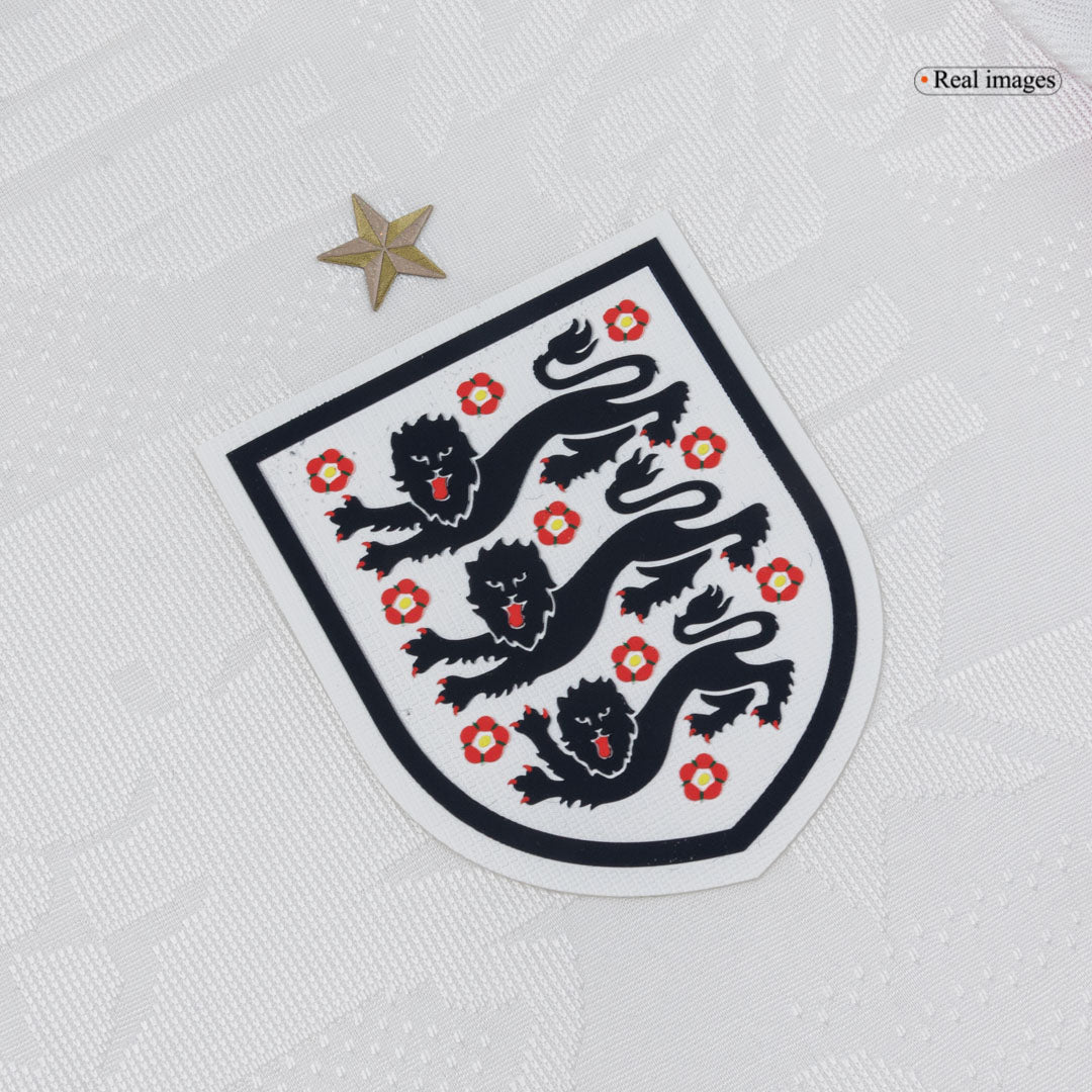 Player Version England Home Long Sleeve Soccer Jersey World Cup 2026 White
