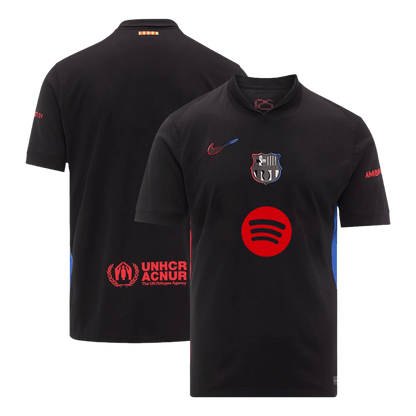 Barcelona Away Soccer Jersey 2024/25 - Spotify Logo Without Text