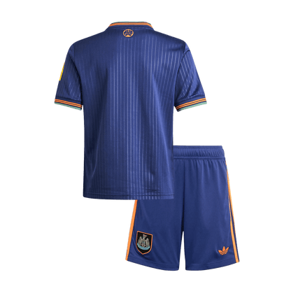 Kid's Newcastle United Third Away Soccer Jersey Kit(Jersey+Shorts) 2025/26 Navy