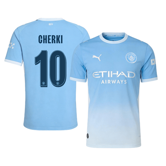 Player Version CHERKI #10 Manchester City Home Football Jersey 2026/27