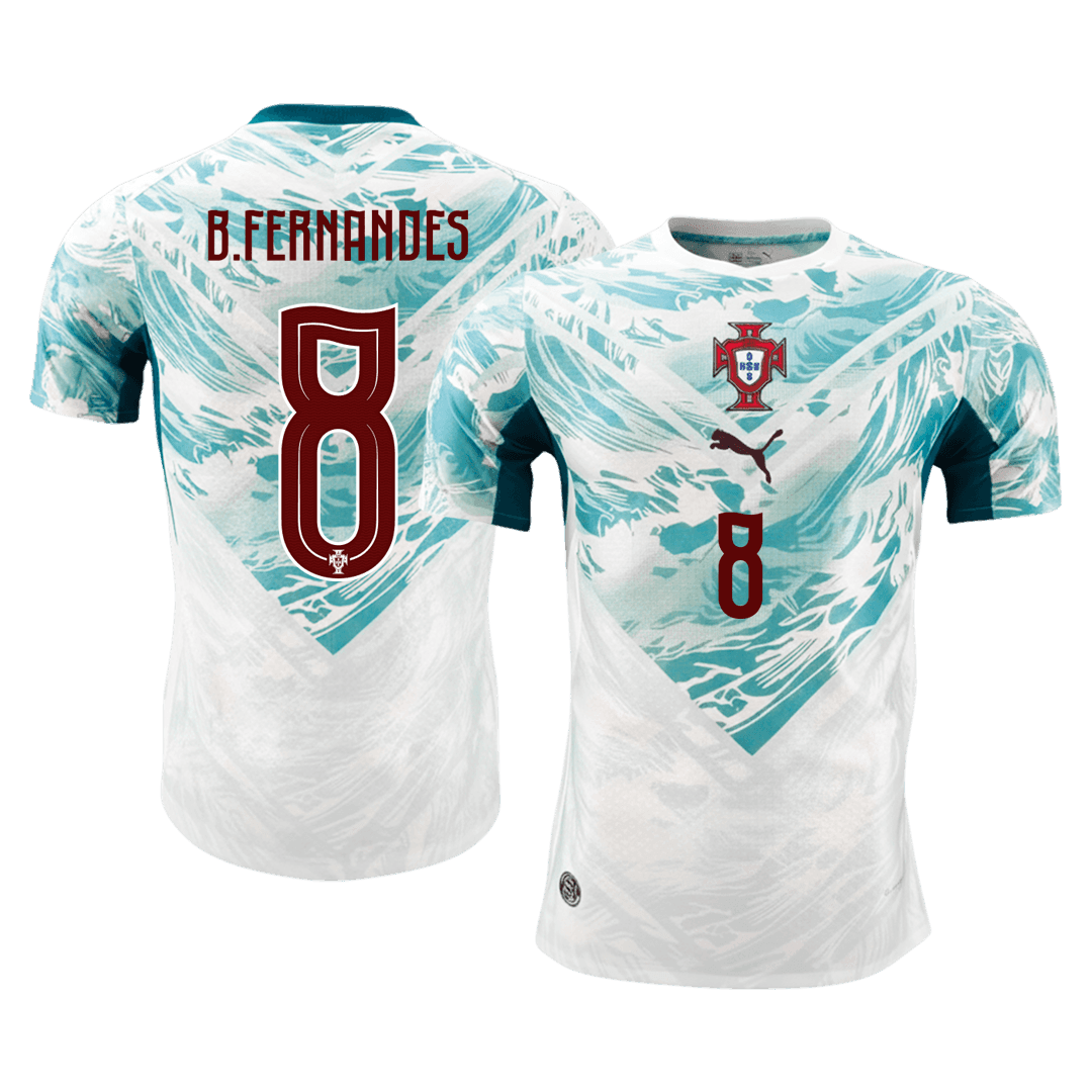 Authentic B.FERNANDES #8 Portugal Away Soccer Jersey 2026