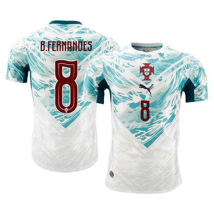 Authentic B.FERNANDES #8 Portugal Away Soccer Jersey 2026