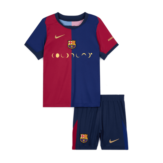 Kids Barcelona Custom Home Soccer Kits 2024/25